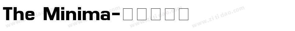 The Minima字体转换